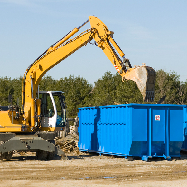 can i request a rental extension for a residential dumpster in Rufe Oklahoma